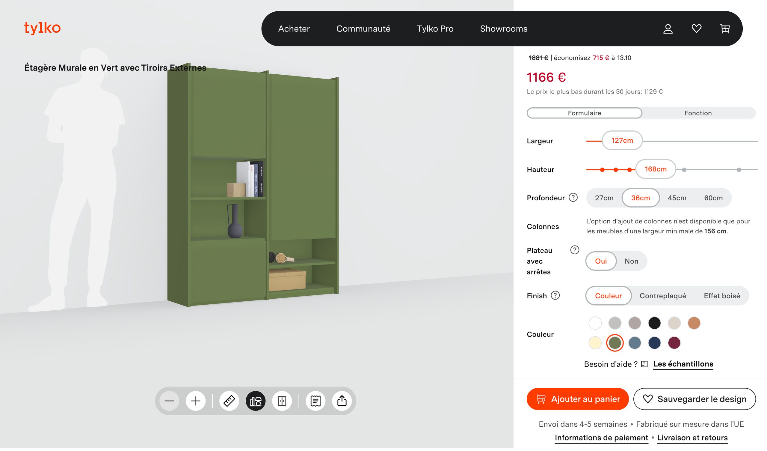 Le configurateur de meubles Tylko.