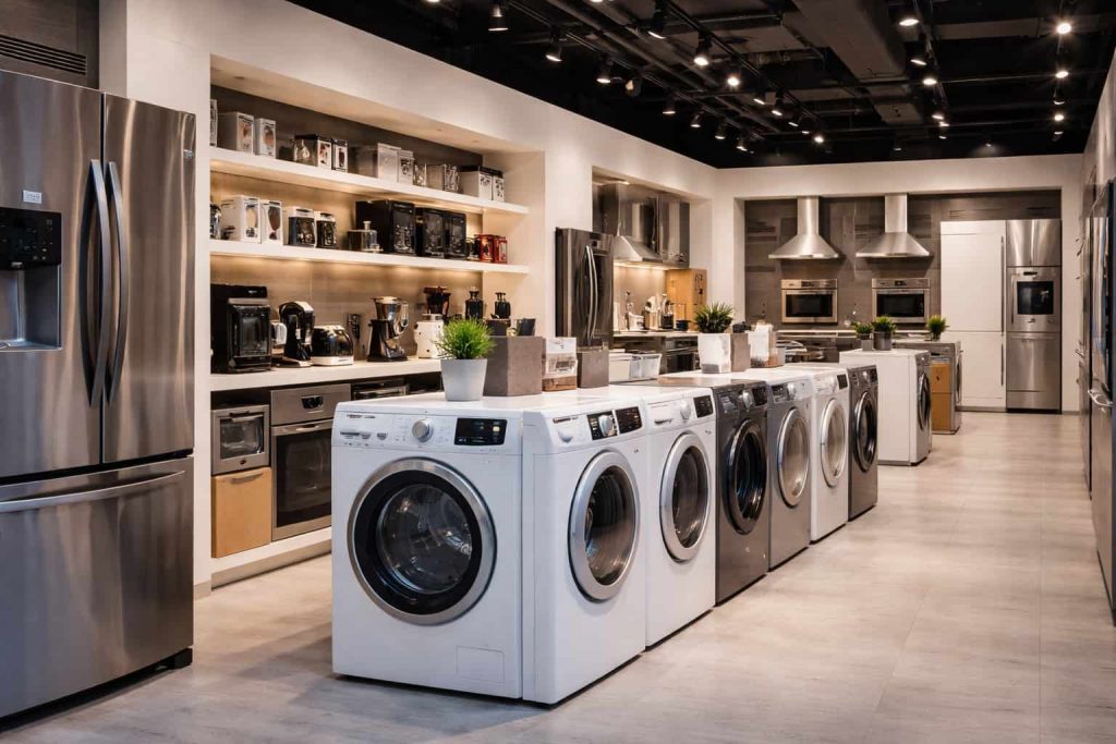 Un magasin d'électroménager.