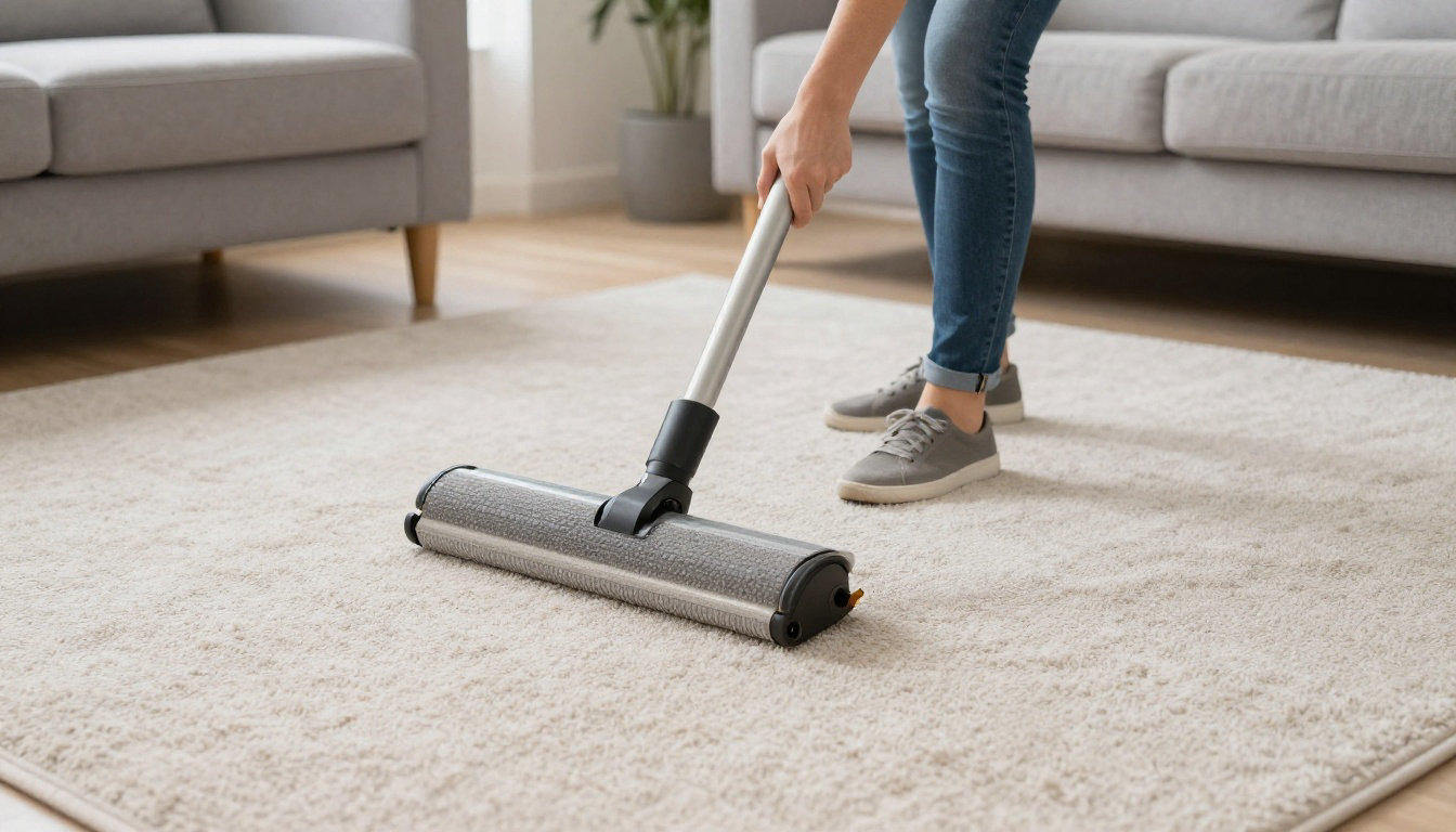 Désincruster les fibres des tapis et moquettes