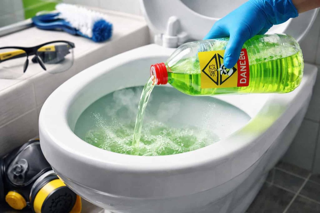 Usage de l'acide chlorhydrique dans les WC.