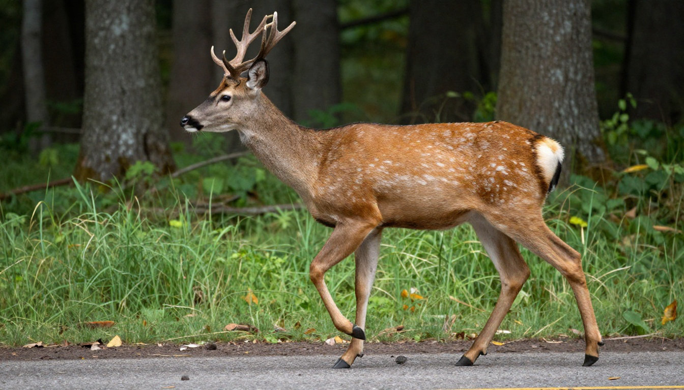 Quelle est la signification de voir une biche sur la route ?