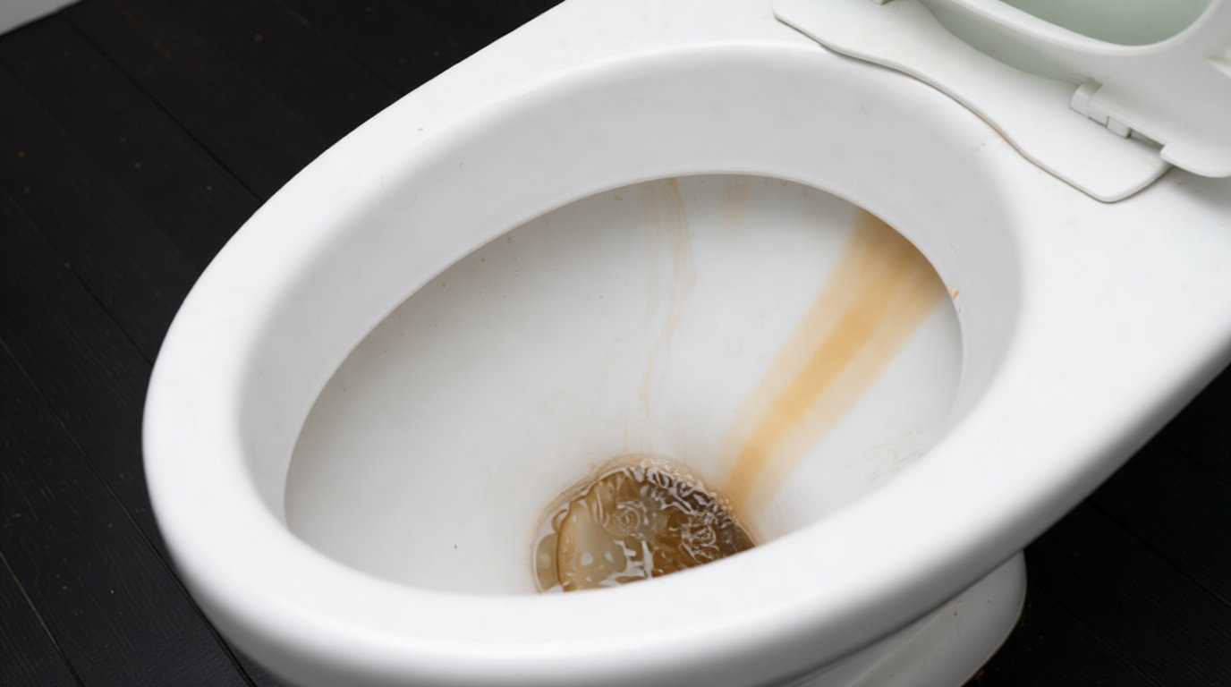 Pourquoi vos toilettes restent parfois marron malgré le nettoyage ? 🧽