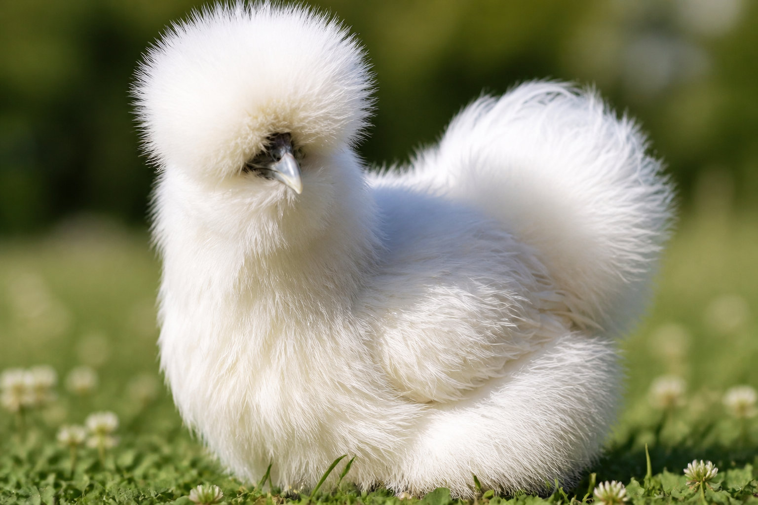 La Poule Soie pour sa douceur et son tempérament calme